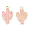Light Gold Plated Alloy Pendants ENAM-T009-12B-2