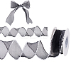 5 Yards Acrylic Fibers Wrinkle Ribbon OCOR-WH0070-210A-1