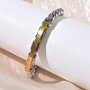 201/304 Stainless Steel Box Chain Bracelets for Unisex BJEW-F522-03G-3