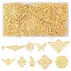 72Pcs 9 Styles Iron and 201 Stainless Steel Links FIND-YW0008-99-1