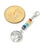 Alloy Tree of Life Pendant Decorations HJEW-JM01383-04-2