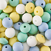 80Pcs 8 Style Food Grade Eco-Friendly Silicone Beads SIL-TA0001-03-4