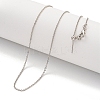 Brass Cable Chain Necklaces for Women NJEW-G084-10P-1