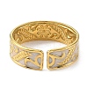 304 Stainless Steel Enamel Open Cuff Rings for Women RJEW-F166-35G-01-2