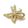 Rack Plating Brass Micro Pave Clear Cubic Zirconia Pendants KK-R158-06G-2