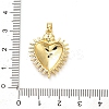 Brass Micro Pave Cubic Zirconia Pendants KK-M314-09G-02-3