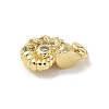 Brass Micro Pave Clear Cubic Zirconia Pendants KK-U046-02G-02-2