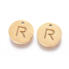 Ion Plating(IP) 304 Stainless Steel Charms STAS-I120-10R-G-1