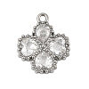 304 Stainless Steel Rhinestone Pendants STAS-E547-06A-P-1