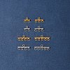 16Pcs 8 Styles 304 Stainless Steel Chandelier Component Links STAS-FS0001-70-7