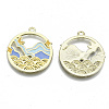 Chinese Style Alloy Pendants X-RESI-R431-09-RS-2