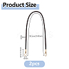 PU Imitation Leather Braided Bag Handles PURS-WH0005-96A-04G-2