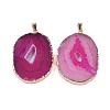 Natural Agate Big Pendants KK-F868-29G-03-1