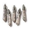 Natural Crazy Agate Pointed Big Pendants G-Z055-01P-24-1