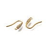 304 Stainless Steel Rhinestone Earring Hooks STAS-D310-01G-01-2
