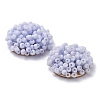 Glass Seed Beaded Cabochons FIND-G058-02D-3