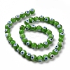 Handmade Evil Eye Lampwork Round Bead Strands LAMP-L055-8mm-24-3