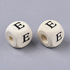 Printed Natural Wood Beads LS-X-WOOD-T026-001E-2