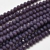 Faceted Rondelle Glass Beads Strands EGLA-J134-3x2mm-A04-1