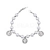Iron Flat Round with  Saint Benedict Charm Bracelets HP3576-4