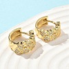 Heart Brass Micro Pave Cubic Zirconia Hoop Earrings EJEW-A132-10G-02-3