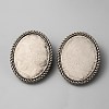 Zinc Alloy Bolo Tie Slides Clasp Cabochon Settings FIND-WH0111-382A-2
