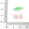 Alloy Enamel Pendants PALLOY-R151-43P-01-3