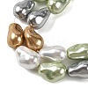 Electroplated Glass Beads Strands GL-CBA89C7-01B-2