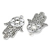 Tibetan Style Alloy Pendant Cabochon Settings TIBE-H142-10AS-2