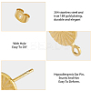 20 Pairs 2 Colors 304 Stainless Steel Stud Earring Findings STAS-HY0001-44-6
