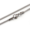 Tarnish Resistant 304 Stainless Steel Box Chain Necklaces STAS-M174-022P-A-1