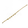 Electroplate Alloy Link Bracelets BJEW-T012-002-3