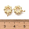 Flat Round Rack Plating Brass Micro Pave Cubic Zirconia Tube Bails LS-KK-H508-09G-3