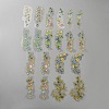 20Pcs Flower PET Decorative Stickers DIY-WH20055-078C-1