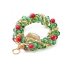 Christmas Theme Handmade Weave Seed Beads Pendants PALLOY-JF02838-5