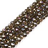 Electroplate Glass Beads Strands EGLA-A044-T4mm-B16-1