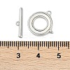 Brass & Shell Toggle Clasps KK-K391-10P-4