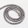 Electroplate Non-magnetic Synthetic Hematite Beads Strands G-J163-3x3mm-05-2