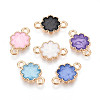 Alloy Enamel Connector Charms PALLOY-N181-13KCG-1