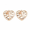 Mother's Day Brass Micro Pave Clear Cubic Zirconia Pendants KK-S364-186-1