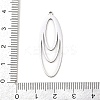 201 Stainless Steel Pendants STAS-I362-01P-02-3
