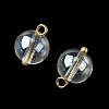 Alloy Glass Pendants GLAA-P080-03G-09-2