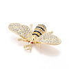 Rack Plating Alloy Rhinestone and Enamel Pendants PALLOY-T090-112G-2