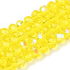 Electroplate Glass Beads Strands EGLA-A034-T2mm-L28-1