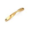 Ion Plating(IP) 202 Stainless Steel Twist Connector Charms LS-STAS-Q336-13B-G-2