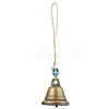 Iron Bell Pendant Decorations HJEW-JM02173-3