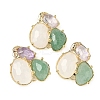 Natural Amethyst/Green Aventurine/Quartz Crystal  Links connectors G-E526-28M-1