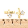 Brass Micro Pave Cubic Zirconia Charms KK-Q809-13G-3