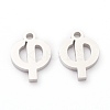 Non-Tarnish 304 Stainless Steel Charms STAS-G244-01F-1