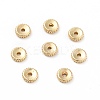 Rack Plating Alloy Beads PALLOY-D004-15LG-1